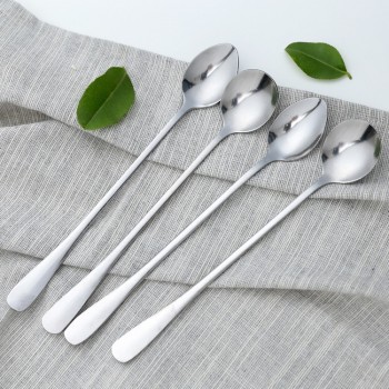 Aihogard High Quality 19cm Stainless Steel Coffee Tea Stirring Spoons Ice Cream Dessert Spoon Kitchen Tableware Spoons