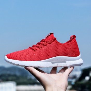 Running Shoes for Male 2018 Summer Autumn New Breathable Sneakers Lace Up Low Top Jogging Shoes Men Athletic Footwear BW47