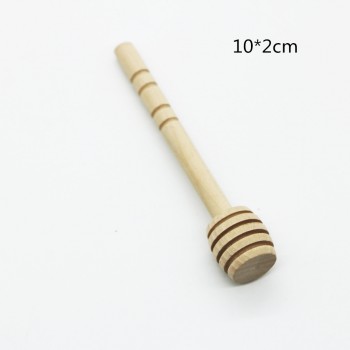 100 pcs 8 cm/10 cm/10.4 cm Mini Wooden Honey Dippers Stirrer honey Spoon Stick  Wedding Favors Honey Tools JK23