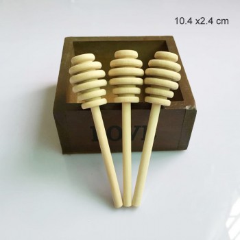 100 pcs 8 cm/10 cm/10.4 cm Mini Wooden Honey Dippers Stirrer honey Spoon Stick  Wedding Favors Honey Tools JK23