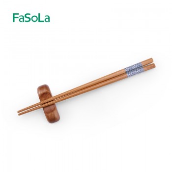 FaSoLa Chinese Style 1pair Natural Bamboo Wood Chopsticks home Set Value Gift Sushi Chinese hot food Reusable Chopsticks