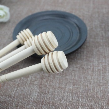 100pcs/lot Xbees Mini Wooden Honey Stick Wood Stick Honey Dipper Honey Spoon Stick Honey Stirring Rod