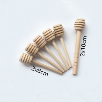 100pcs/lot Xbees Mini Wooden Honey Stick Wood Stick Honey Dipper Honey Spoon Stick Honey Stirring Rod