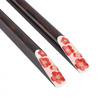 Sakura  Pattern Durable Wooden Chopsticks Handmade Japanese Natural Chestnut Wood Chopsticks Set Sushi Chinese Food Tools