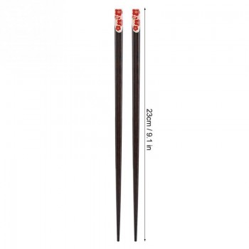 Sakura  Pattern Durable Wooden Chopsticks Handmade Japanese Natural Chestnut Wood Chopsticks Set Sushi Chinese Food Tools