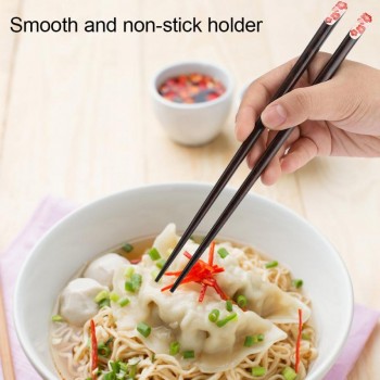 Sakura  Pattern Durable Wooden Chopsticks Handmade Japanese Natural Chestnut Wood Chopsticks Set Sushi Chinese Food Tools