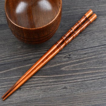 2 Pairs Creative Natural Handmade Wood Chopstick Gift Tableware Chopsticks Eco-Friendly chopsticks wood Chinese Chopsticks 8.1