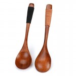 Splendid Wooden Spoons Large Long Handled Spoon Kids Spoon Wood Rice Soup Dessert Spoon Wooden Utensils Kitchen Accessories M5