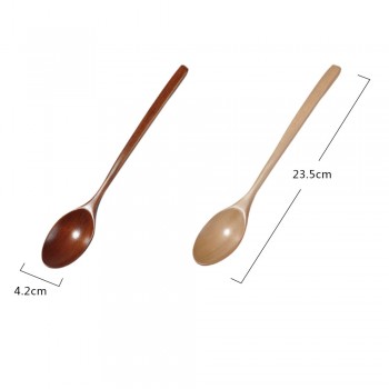 High Quality Fashion 2018 Wooden Spoon Bamboo Kitchen Cooking Utensil Tools Soup-Teaspoon Tableware Dropshipping Q4