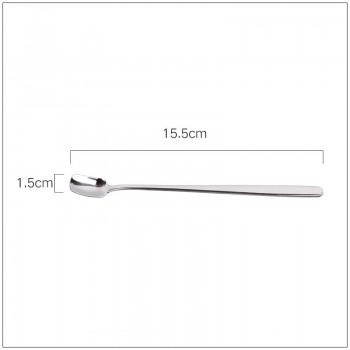 Stainless Steel Stirring Spoon Long Handle Coffee Spoon Dessert Coffee Stir Bar Ice Cream Cold Drink Juice Ice Spoon