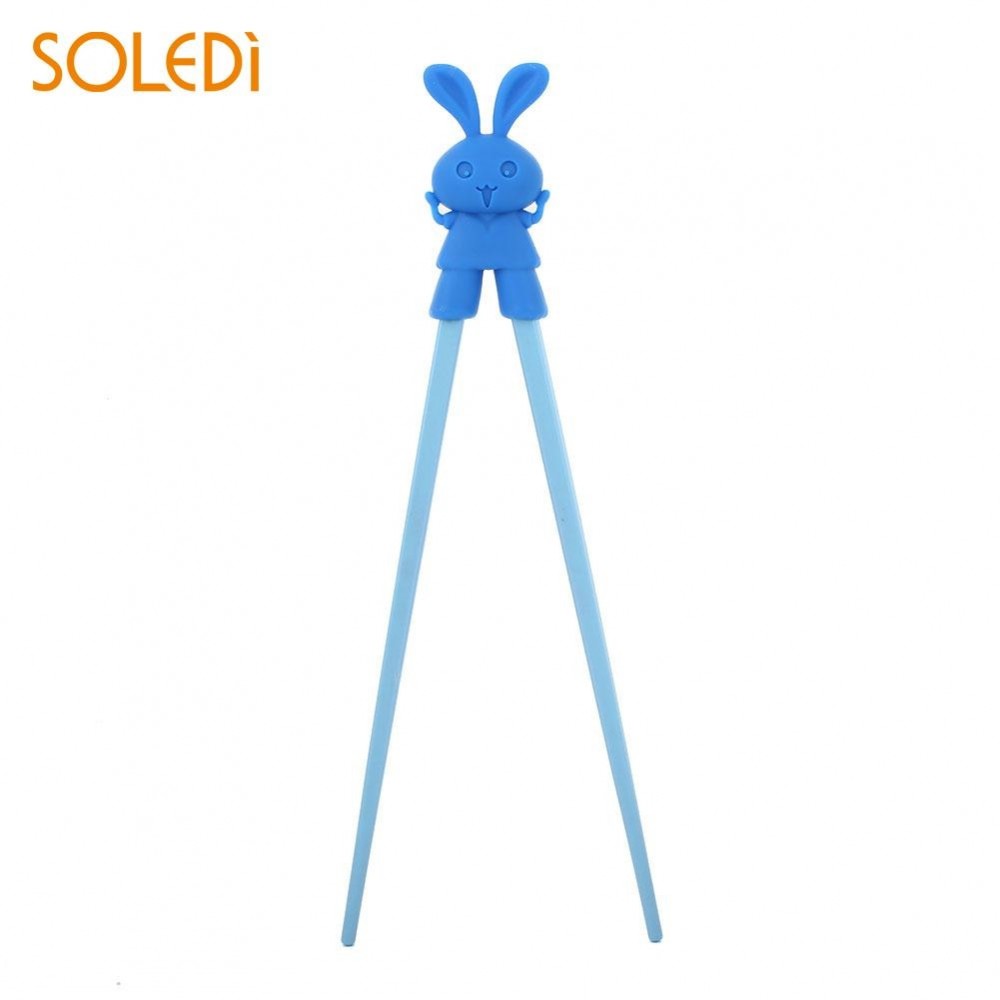 Kids Chopsticks Cartoon Rabbit Style Beginner Food Eating Tool Easy Use