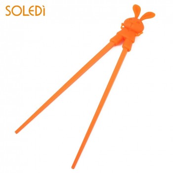 Kids Chopsticks Cartoon Rabbit Style Beginner Food Eating Tool Easy Use