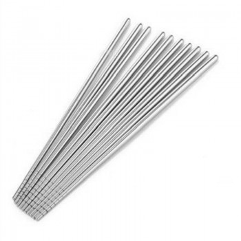 Morden Simply Design Thread Stylish Non-slip Design Stainless Steel Easy Clean Metal ChopSticks