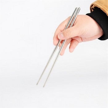 Morden Simply Design Thread Stylish Non-slip Design Stainless Steel Easy Clean Metal ChopSticks