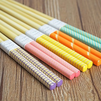 Tofok Chopsticks 5 Pair Japanese Korean Bamboo Reusable Chop Stick Hashi Sushi Food Stick Handmade Tableware Kitchen Home Hotel