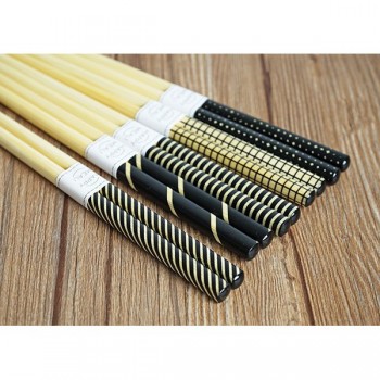 Tofok Chopsticks 5 Pair Japanese Korean Bamboo Reusable Chop Stick Hashi Sushi Food Stick Handmade Tableware Kitchen Home Hotel