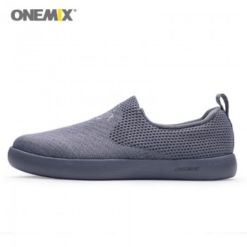 onemix walking shoes for men breathable unisex jogging shoes soft EVA running shoes woman lazy sport shoes size EU35-45