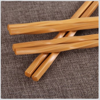 BalleenShiny Handmade Natural Wavy Wood Chopsticks Healthy Chinese Chop Sticks Reusable Hashi Sushi Food Stick Gift Tableware