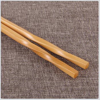 BalleenShiny Handmade Natural Wavy Wood Chopsticks Healthy Chinese Chop Sticks Reusable Hashi Sushi Food Stick Gift Tableware