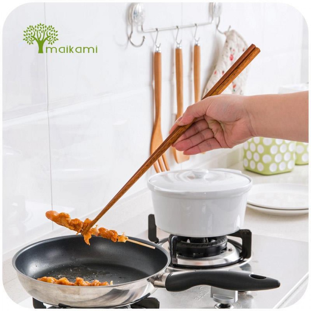 1Pair Cook Noodles Super Long Bamboo Chopsticks Deep Fried Chafing Dish Hot Pot Chinese Restaurant Free Shipping