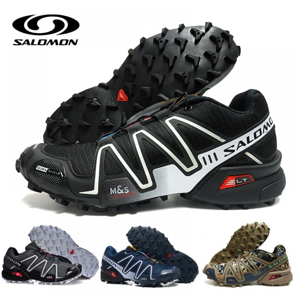 Salomon Speed Cross 3 CS III Shoes Men zapatos hombre Camo Black Red Running Shoes Cushion Atheltic Sport Shoes eur 40-46