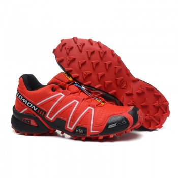 Salomon Speed Cross 3 CS III Shoes Men zapatos hombre Camo Black Red Running Shoes Cushion Atheltic Sport Shoes eur 40-46