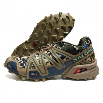 Salomon Speed Cross 3 CS III Shoes Men zapatos hombre Camo Black Red Running Shoes Cushion Atheltic Sport Shoes eur 40-46