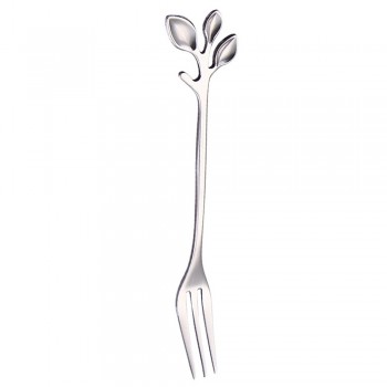 Creative Leaf Shape Handle Coffee Spoon Teaspoon Dessert Snack Scoop Fork Couple Spoon/Fork Kitchen Accessories Tableware