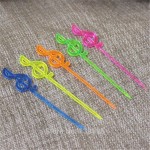 50pcs Disposable Plastic Musical Note Shape Food Fruit Fork Picks Set for Party Cake Dessert Fork Set Kitchen Accessories