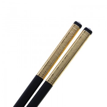 Chopsticks Chinese Alloy Black Sushi Hashi Chop Sticks Tableware
