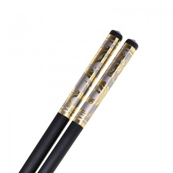 Chopsticks Chinese Alloy Black Sushi Hashi Chop Sticks Tableware