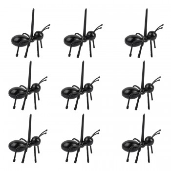 12Pcs Mini Ant Fruit Fork Plastic Fruit Decoration Kitchen Bar Kids Dessert Forks Tableware Kitchen Gadgets Kitchen Accessories
