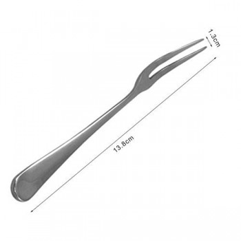 6pcs Stainless Steel Cocktail Forks Fruit Cake Forks Dessert Forks