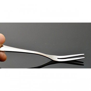6pcs Stainless Steel Cocktail Forks Fruit Cake Forks Dessert Forks