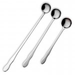 1pcs Stainless Steel Long Handle Stir Spoon Creative Korean Style Coffee Spoon Ice Cream Honey Dessert Spoon three size optional
