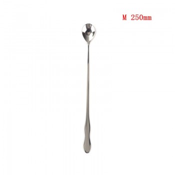 1pcs Stainless Steel Long Handle Stir Spoon Creative Korean Style Coffee Spoon Ice Cream Honey Dessert Spoon three size optional