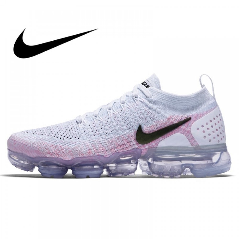 Official Original NIKE Air Max Vapormax Flyknit Womens Running Shoes Sneakers low top Whole Palm Cushioning Breathable 942843
