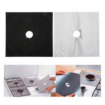 4pcs/set Gas Stove Cooker Protectors Cover/liner Clean Mat Pad Kitchen Gas Stove Stovetop Protector Kitchen Accessories