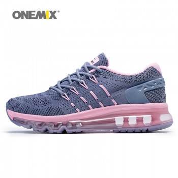Onemix Women Running Shoes Pink Athletic Trainers Woman Zapatillas Deportivas Sports Shoe Outdoor Walking Sneakers Unique Design