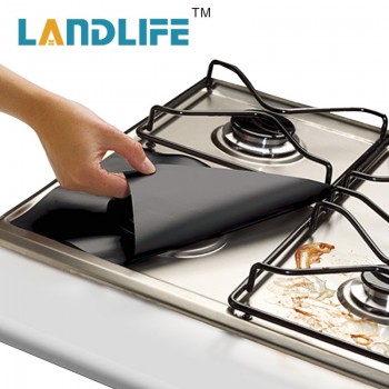 4pcs set Gas Stove Cooker Protectors Cover/Liner Clean Mat Pad Gas Burner Covers Stovetop Protector Kitchen Accessories