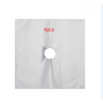 4pcs set Gas Stove Cooker Protectors Cover/Liner Clean Mat Pad Gas Burner Covers Stovetop Protector Kitchen Accessories