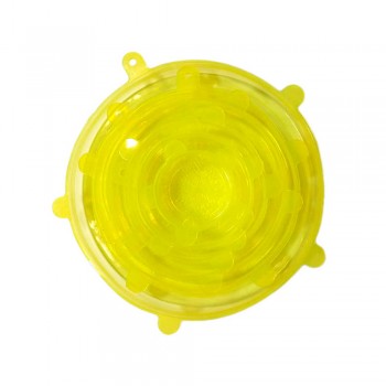 6pcs/set Net Snowflake Silicone Stretch Lids Universal Lids to Keep Food Fresh Storage Stretch Covers for Fruit,Cup,Bowl,Dish