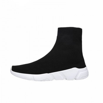 New Light High Top Breathable Lightweight Sock Shoes Man Women Sports Stretch Sport Sneakers Running Shoes For Men Sneaker Black