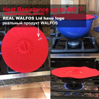WALFOS Set of 5 silicone Microwave  bowl cover cooking pot pan lid Cover-Silicone food wrap cooking tools kitchen utensil