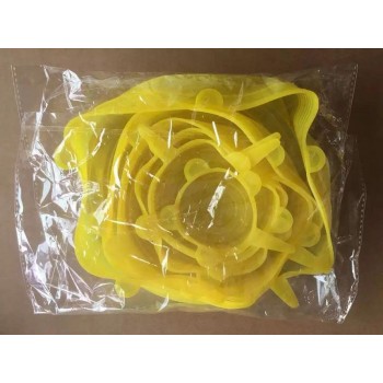 6 Pcs Silicone Stretch Lids Reusable Airtight Food Wrap Covers Keeping Fresh Seal Bowl Stretchy Wrap Cover Kitchen Cookware