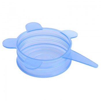 6pcs/set Silicone Stretch Lids Universal Suction Lid-bowl Pan Cooking Pot Cover Silicone Bowl Cover Pan Lids Kitchen Accessories