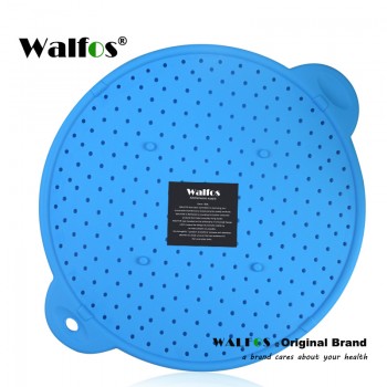 WALFOS 3 in 1 Splatter Screen Splatter Guard Kitchen Strainer Trivet pot lid pan cover Silicone Lid Spill Stopper Wash Strainer