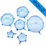 2PC/LOT Silicone Suction Lid-bowl Pan Cooking Pot Lid-silicon Stretch Lids  Spill lid Stopper Universal Food Cover