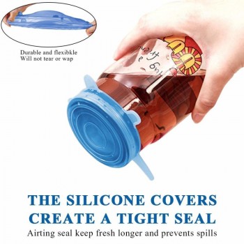 2PC/LOT Silicone Suction Lid-bowl Pan Cooking Pot Lid-silicon Stretch Lids  Spill lid Stopper Universal Food Cover