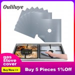 Newest 4PCS/1PCS Reusable Foil Cover Gas Stove Protector Stovetop Burner Sheeting for Kitchen Gas Stove Cooking Cleaning Mat